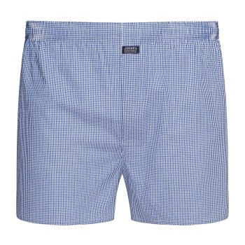 Läs mer om Jockey Kalsonger Woven Poplin Boxer Shorts Marin/Rutig bomull Medium Herr