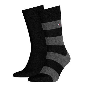 Tommy Hilfiger Strumpor 2P Men Rugby Sock Svart Strl 39/42 Herr
