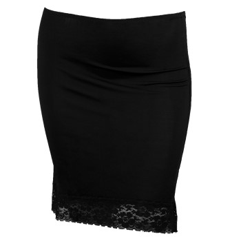 Damella Waist Slip 45 cm Svart viskos 38 Dam | apparel & accessories - clothing - skirts | ModeLejon