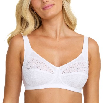 Damella BH Classic Soft Lace Bra Vit F 100 Dam