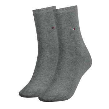 Tommy Hilfiger Strumpor 2P Women Classic Casual Socks Grå Strl 39/42 Dam | apparel & accessories - clothing - underwear & socks - socks | ModeLejon
