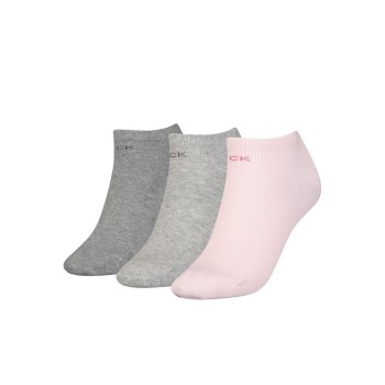 3-Pack Calvin Klein Chloe Cotton CK Logo Liner Socks
