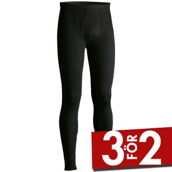 JBS Långkalsonger Basic Long Johns Svart bomull 3XL Herr – Funktionsunderställ