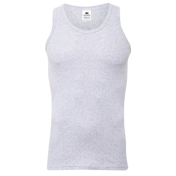 Dovre Rib Singlet Grå bomull Medium Herr | apparel & accessories - clothing - shirts & tops | ModeLejon