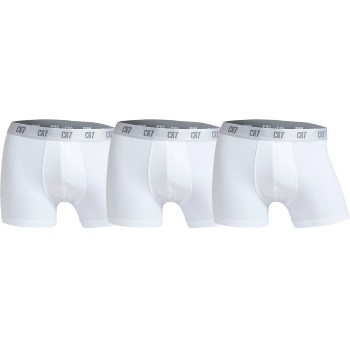 CR7 Cristiano Ronaldo Kalsonger 3P Men Trunk Vit bomull XX-Large Herr | apparel & accessories - clothing - underwear & socks - underwear | ModeLejon