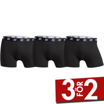 CR7 Cristiano Ronaldo CR7 Men Trunk boxerkalsonger i bomull, svart/vit