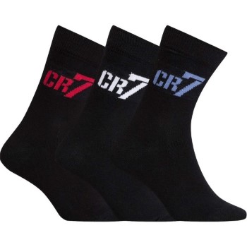 CR7 Cristiano Ronaldo Strumpor 3P Boys Socks Svart Strl 35/39 | apparel & accessories - clothing - underwear & socks - socks | ModeLejon