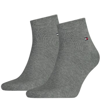 Tommy Hilfiger Strumpor 2P Men Quarter Sock Grå Strl 39/42 Herr | apparel & accessories - clothing - underwear & socks - socks | ModeLejon