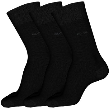 BOSS Strumpor 3P RS Finest Soft Cotton Sock Svart Strl 39/42 Herr | apparel & accessories - clothing - underwear & socks - socks | ModeLejon
