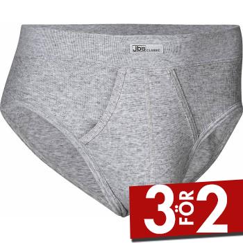 JBS Kalsonger Classic Brief 390-12 Grå bomull Small Herr