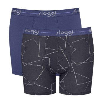 Sloggi Kalsonger 2P Men Start Short C2P Svart/Blå bomull Medium Herr | apparel & accessories - clothing - underwear & socks - underwear | ModeLejon