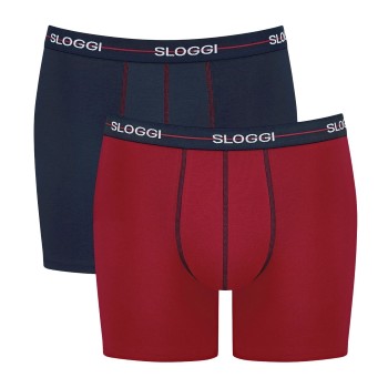 Sloggi Kalsonger 2P Men Start Short C2P Marin/Röd bomull Large Herr | apparel & accessories - clothing - underwear & socks - underwear | ModeLejon