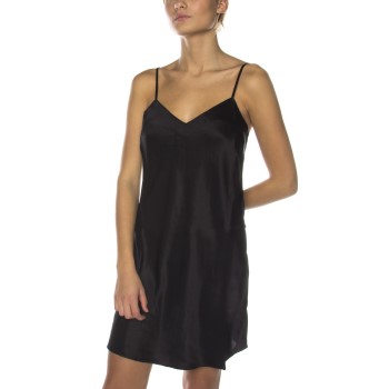 Damella 44001 Nightdress Svart silke Large Dam | apparel & accessories - clothing - sleepwear & loungewear - nightgowns | ModeLejon