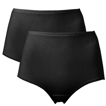 Trofe High Maxi Briefs Trosor 2P Svart bomull 3XL Dam | apparel & accessories - clothing - underwear & socks - lingerie | ModeLejon