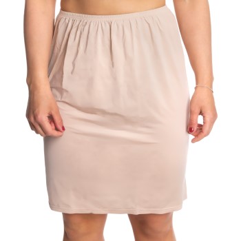 Trofe Slip Skirt Short Beige XX-Large Dam | apparel & accessories - clothing - skirts | ModeLejon
