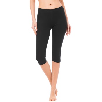 Trofe Leggings 3-4 Length Svart bomull XX-Large Dam | apparel & accessories - clothing - pants | ModeLejon