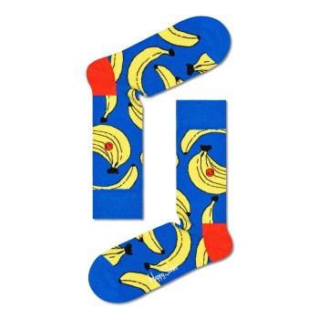 Läs mer om Happy socks Strumpor Banana Sock Blå Mönstrad bomull Strl 41/46