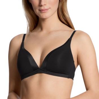 Calida BH Cate Triangle Soft-Bra Svart bomull A 75 Dam