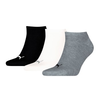 Puma Strumpor 3P Sneaker Socks Svart/Grå Strl 47/49 | apparel & accessories - clothing - underwear & socks - socks | ModeLejon