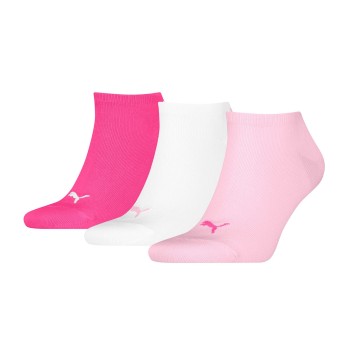 Puma Strumpor 3P Sneaker Socks Rosa/Vit Strl 39/42 | apparel & accessories - clothing - underwear & socks - socks | ModeLejon