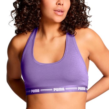 Puma BH Iconic Racer Back Bra Lila X-Small Dam | apparel & accessories - clothing - underwear & socks - bras | ModeLejon