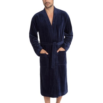 Calida After Shower Men Bathrobe Mörkblå bomull Small Herr