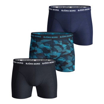 Björn Borg Kalsonger 3P Essential Shadeline Shorts Marin/Blå bomull X-Small Herr | apparel & accessories - clothing - underwear & socks - underwear | ModeLejon