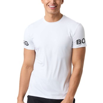 Björn Borg Performance Tee Vit polyester Medium Herr | apparel & accessories - clothing - activewear | ModeLejon
