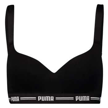 Puma BH Iconic Padded Top Svart X-Small Dam | apparel & accessories - clothing - underwear & socks - bras | ModeLejon