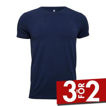 JBS of Denmark Bamboo Blend O-neck T-shirt Marin Small Herr