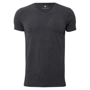 Läs mer om JBS of Denmark Bamboo Blend V-neck T-shirt Mörkgrå Small Herr