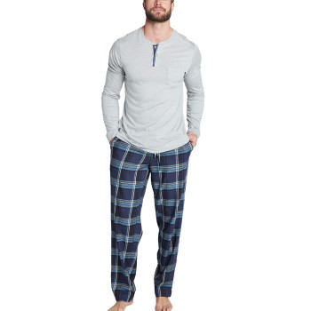 Jockey Pants Woven Blå/Ljusblå X-Large Herr | apparel & accessories - clothing - sleepwear & loungewear - pajamas | ModeLejon