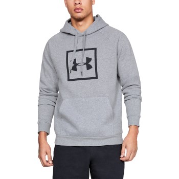 Under Armour Rival Fleece Logo Hoodie Grå Medium Herr | apparel & accessories - clothing - sleepwear & loungewear - loungewear | ModeLejon