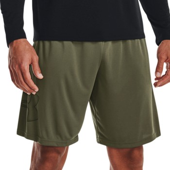 Under Armour Tech Graphic Shorts Militärgrön polyester Medium Herr | apparel & accessories - clothing - shorts | ModeLejon