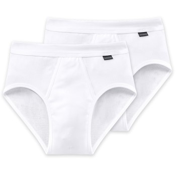 Schiesser Kalsonger 2P Essentials Fine Rib Sports Briefs Vit bomull X-Large Herr | apparel & accessories - clothing - underwear & socks - underwear | ModeLejon