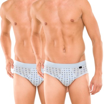 Schiesser Kalsonger 2P Essentials Sport Briefs With Fly Ljusblå bomull XX-Large Herr | apparel & accessories - clothing - underwear & socks - underwear | ModeLejon