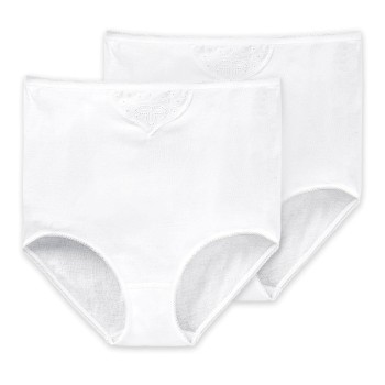 Schiesser Trosor 2P Essentials Cotton Maxi Embroidery Vit bomull 5XL Dam | apparel & accessories - clothing - underwear & socks - lingerie | ModeLejon