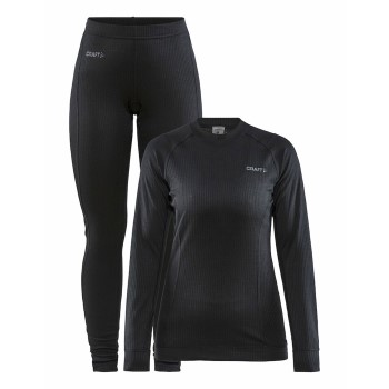 Läs mer om Craft Baselayer Set Women Svart polyester 3XL Dam