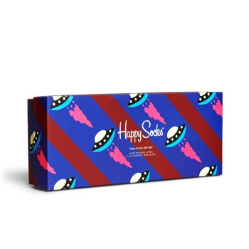 4-Pack Happy Socks Navy Gift Box 650