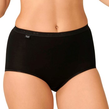 Sloggi Trosor 4P Basic Plus Maxi Svart bomull 48 Dam | apparel & accessories - clothing - underwear & socks - lingerie | ModeLejon