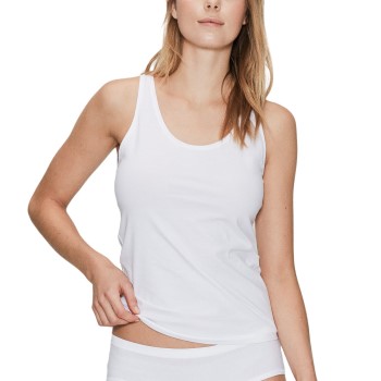 JBS of Denmark Organic Cotton Top Wide Straps Vit ekologisk bomull X-Large Dam | apparel & accessories - clothing - shirts & tops | ModeLejon