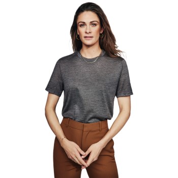 Pierre Robert X Jenny Skavlan Wool Wide T-Shirt Mörkgrå Large Dam | apparel & accessories - clothing - shirts & tops | ModeLejon