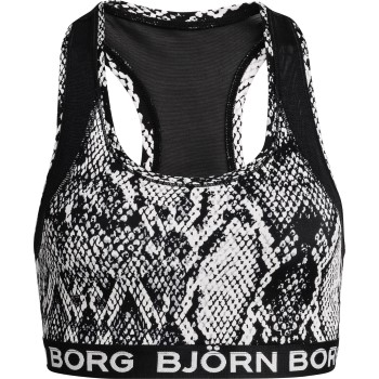 Björn Borg BH Performance Medium Top Sky Svart/Vit 36 Dam | apparel & accessories - clothing - underwear & socks - bras | ModeLejon