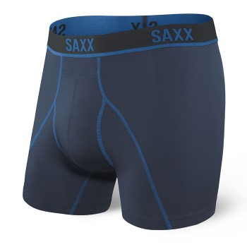 Läs mer om SAXX Kalsonger Kinetic HD Boxer Brief Blå nylon Small Herr