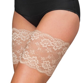 Trofe Thigh Lace Strumpbyxor Beige polyamid Small Dam | apparel & accessories - clothing - underwear & socks - hosiery | ModeLejon