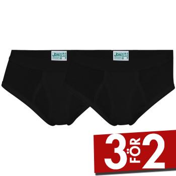 JBS Kalsonger 2P Organic Cotton Brief Svart ekologisk bomull Small Herr