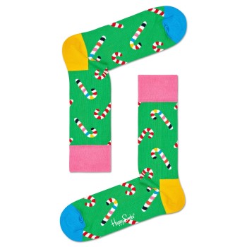 Läs mer om Happy socks Strumpor 2P Candy Cane Sock Grön Mönstrad bomull Strl 41/46