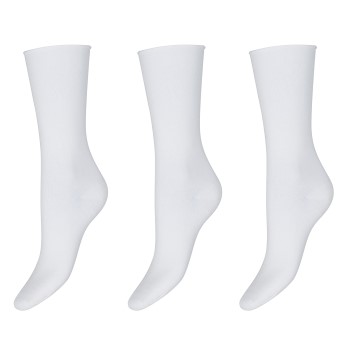 Decoy Strumpor 3P Thin Comfort Top Socks Vit Strl 37/41 Dam | apparel & accessories - clothing - underwear & socks - socks | ModeLejon