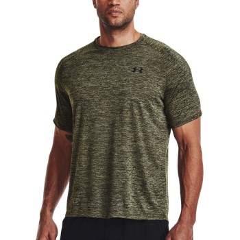 Läs mer om Under Armour Tech 2.0 T-Shirt Grön Mönstrad polyester Medium Herr