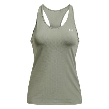 Under Armour HeatGear Racer Tank Ljusgrön polyester Large Dam